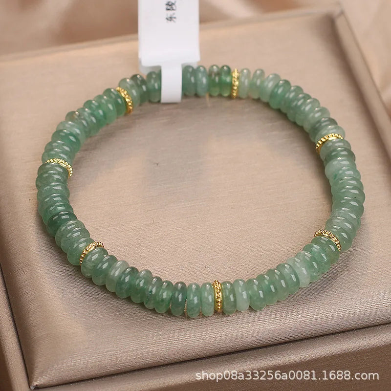 Green Jade Bead Bracelet