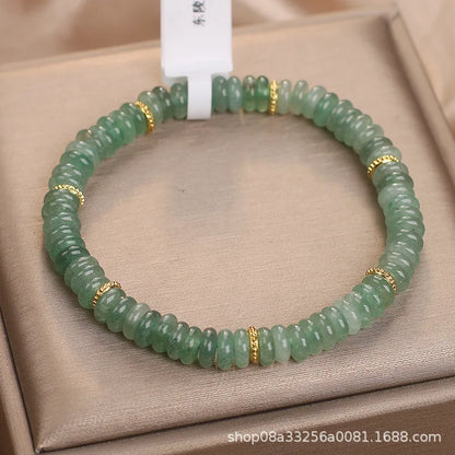 Green Jade Bead Bracelet