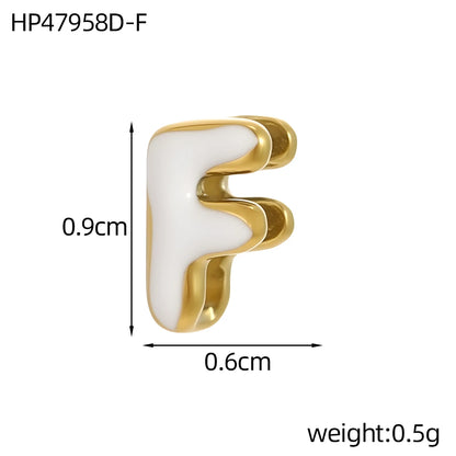 Colour Enamel Initial Charm