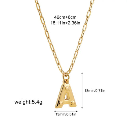 Balloon Cord Initial Necklace