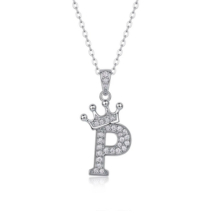 Classic Initial Moissanite Necklace