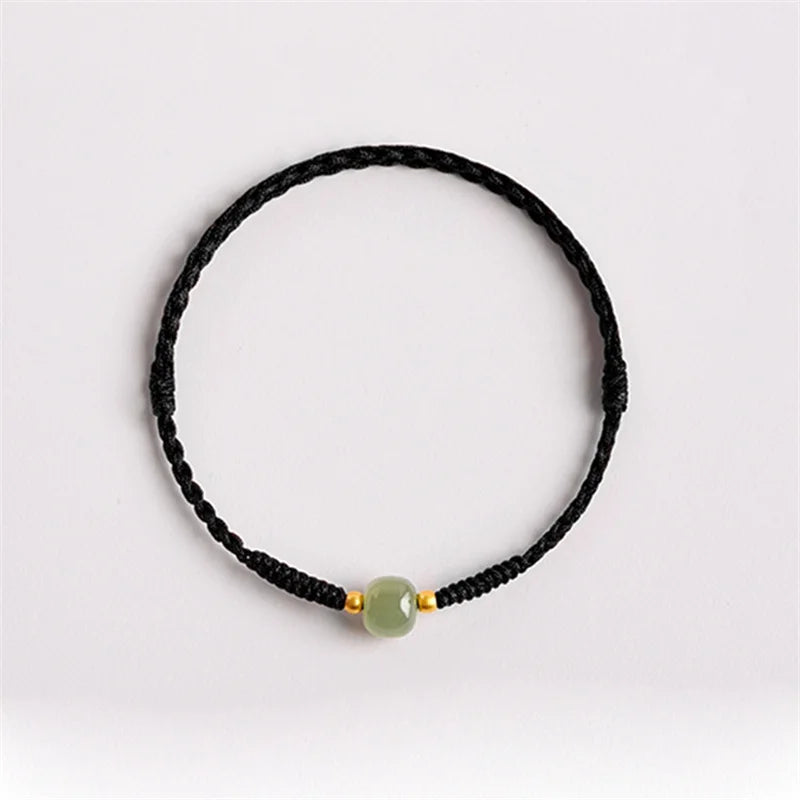 Jade Bead Rope Bracelet