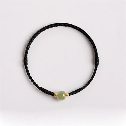 Jade Bead Rope Bracelet