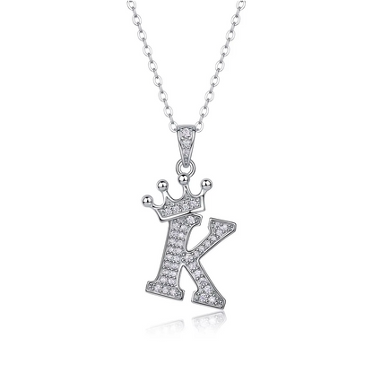 Classic Initial Moissanite Necklace