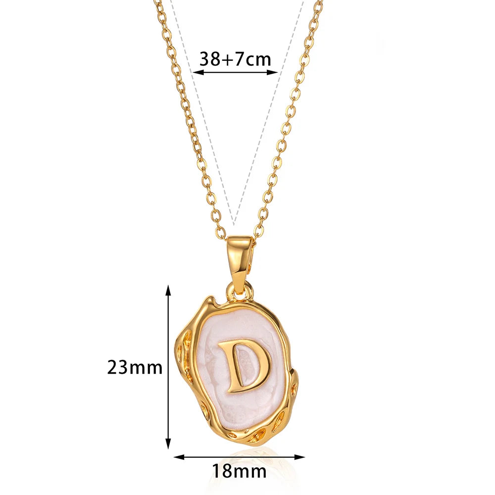Y2K Drip Initial Necklace