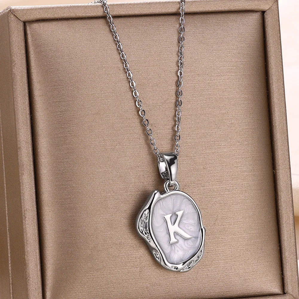 Y2K Drip Initial Necklace