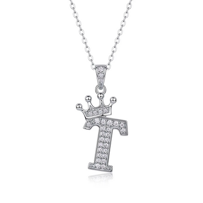 Classic Initial Moissanite Necklace
