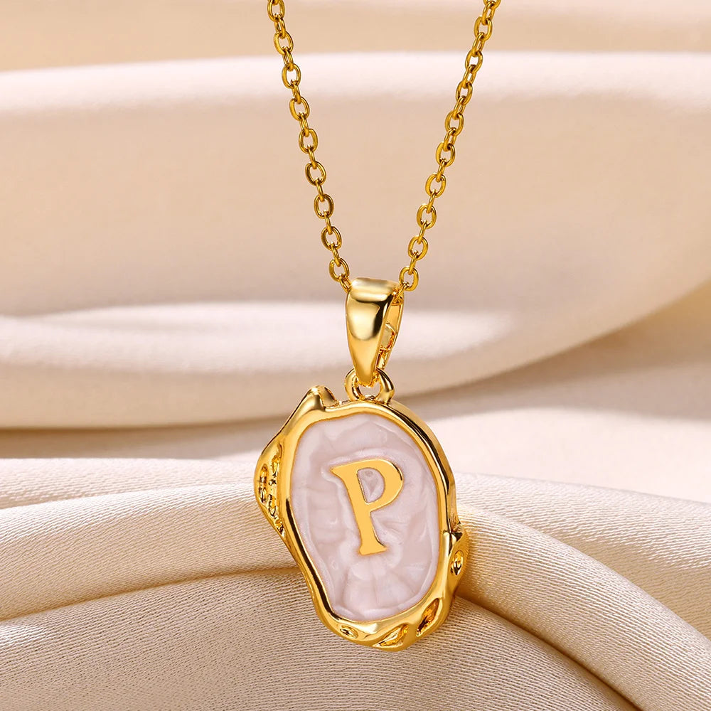 Y2K Drip Initial Necklace