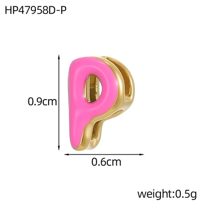 Colour Enamel Initial Charm