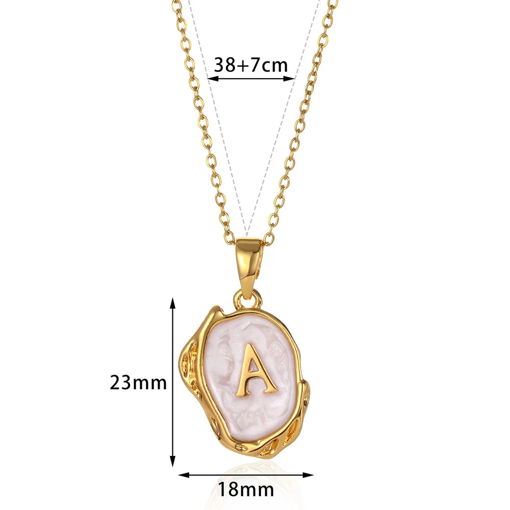Y2K Drip Initial Necklace