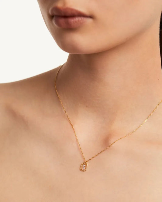 Sterling Silver Initial Necklace