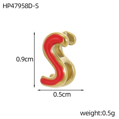 Colour Enamel Initial Charm