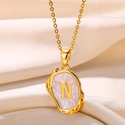 Y2K Drip Initial Necklace