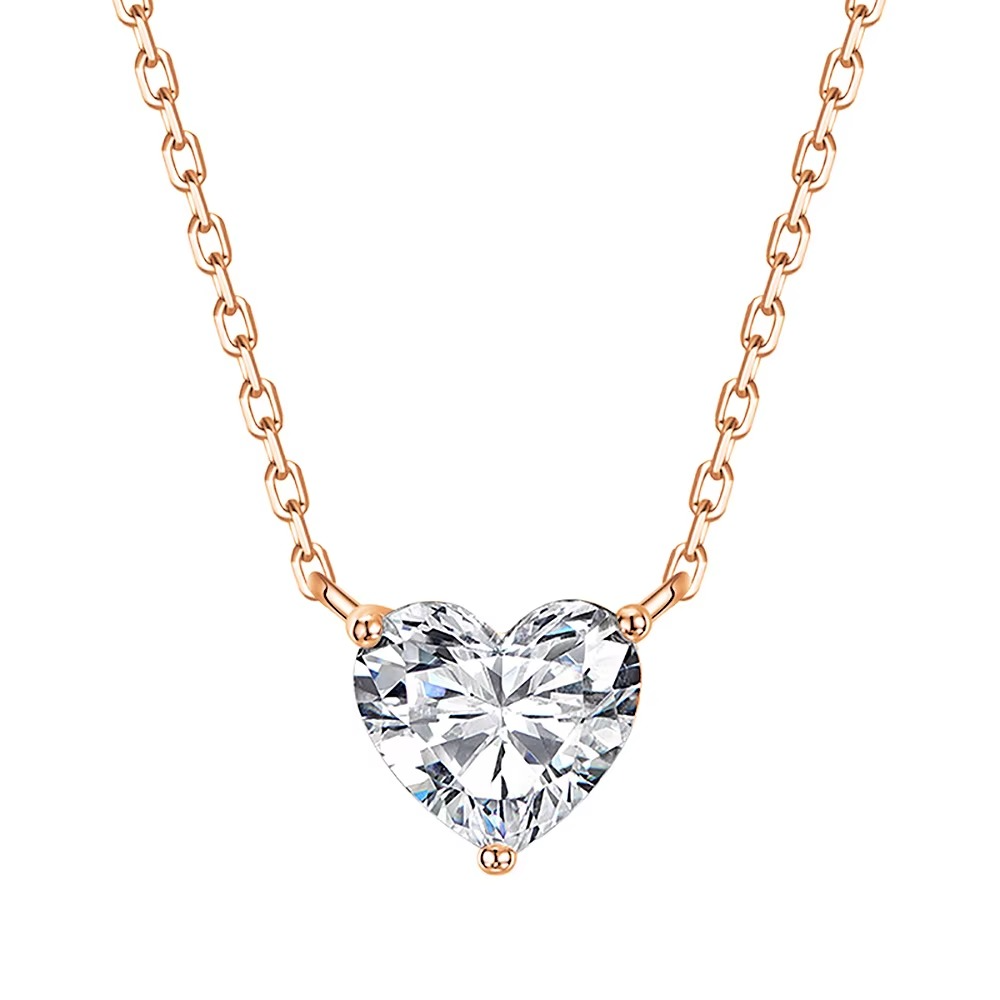 Heart Glow Moissanite Necklace