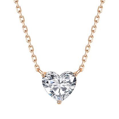 Heart Glow Moissanite Necklace