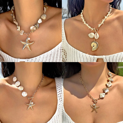 Shell Bead Summer Necklace