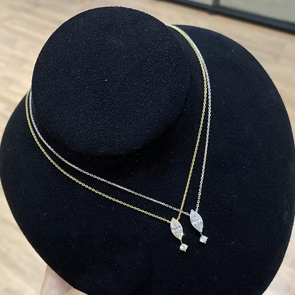 Marquise Moissanite Necklace