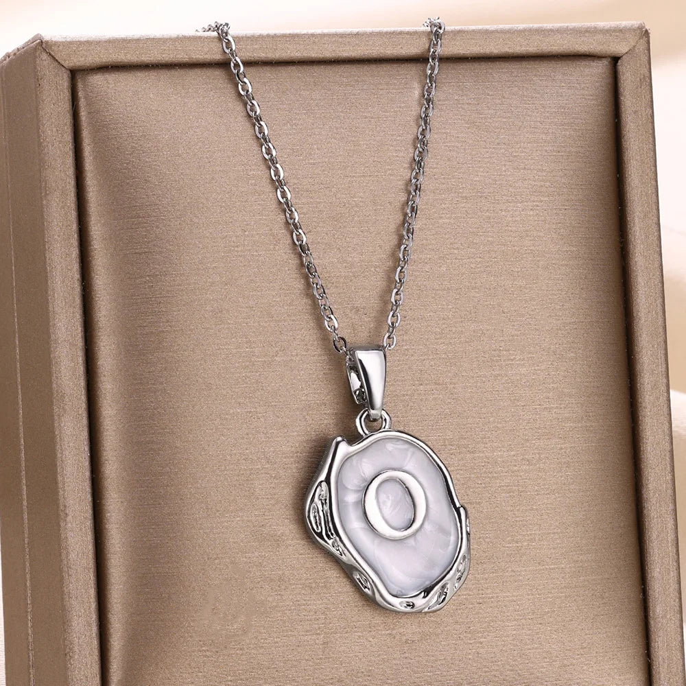 Y2K Drip Initial Necklace