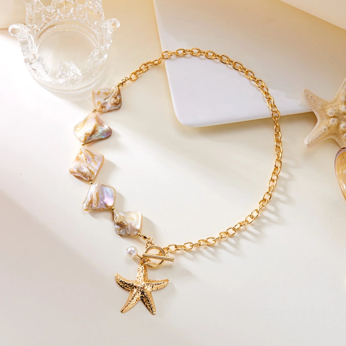 Shell Bead Summer Necklace