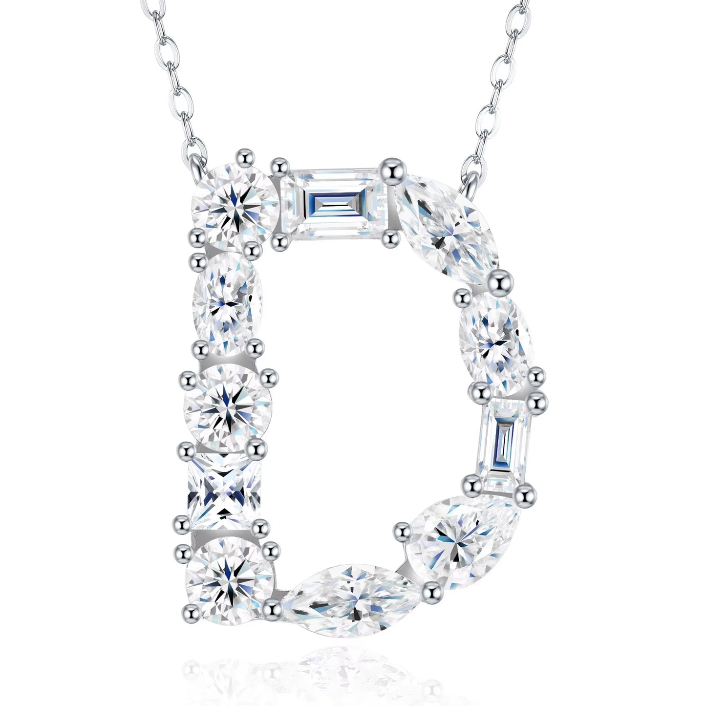 Moissanite Letter Necklace