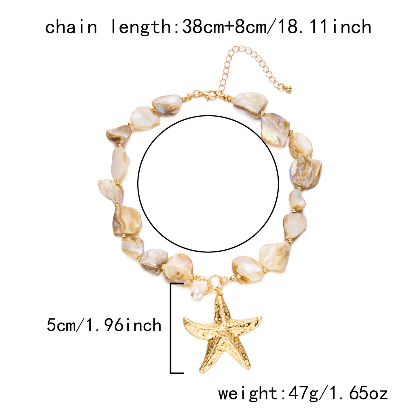 Shell Bead Summer Necklace