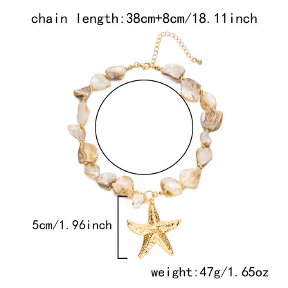 Shell Bead Summer Necklace