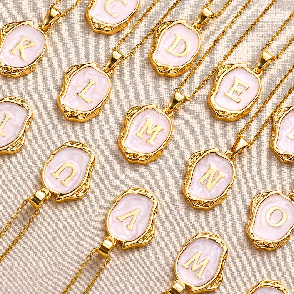 Y2K Drip Initial Necklace