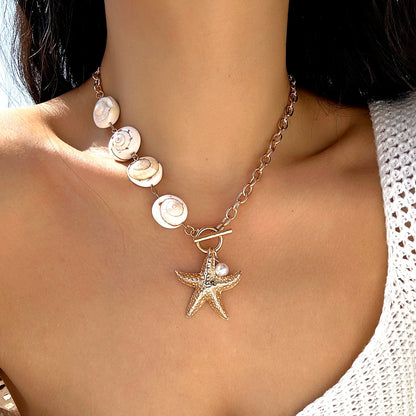 Shell Bead Summer Necklace