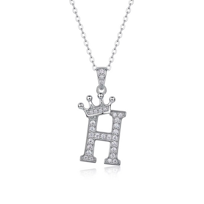 Classic Initial Moissanite Necklace