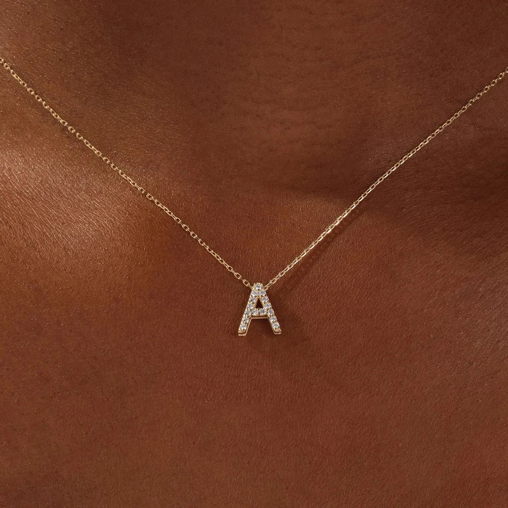 Mini Gold Initial Choker
