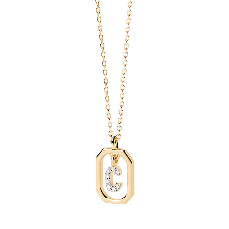 Sterling Silver Initial Necklace