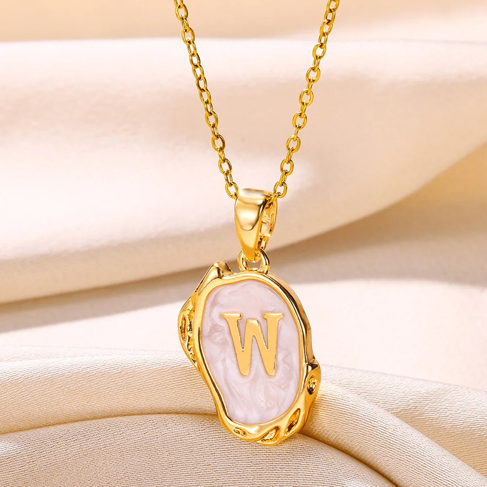 Y2K Drip Initial Necklace