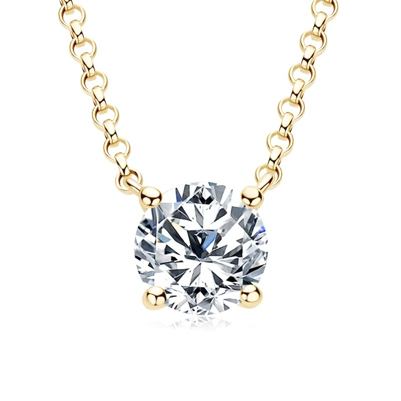 Solitaire Moissanite Necklace