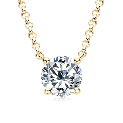 Solitaire Moissanite Necklace