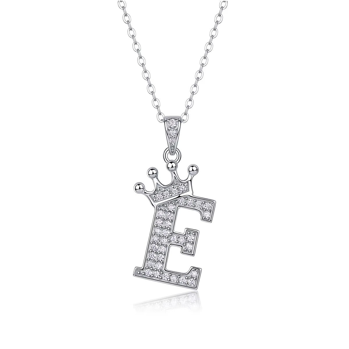 Classic Initial Moissanite Necklace