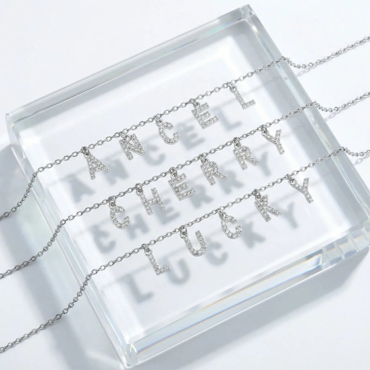 Name & Initial Pendant Necklace