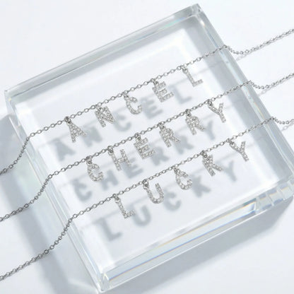 Name & Initial Pendant Necklace