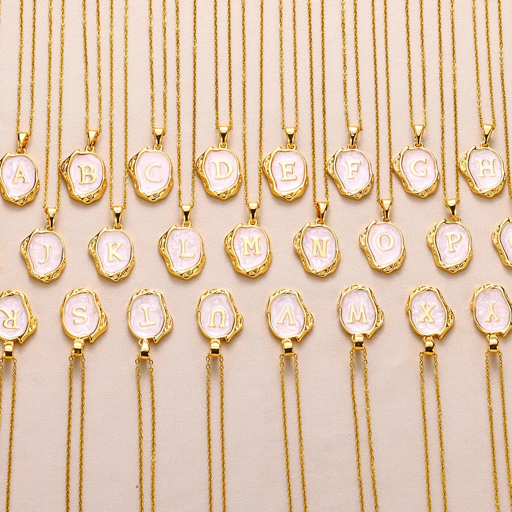 Y2K Drip Initial Necklace