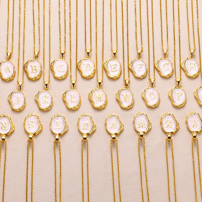 Y2K Drip Initial Necklace