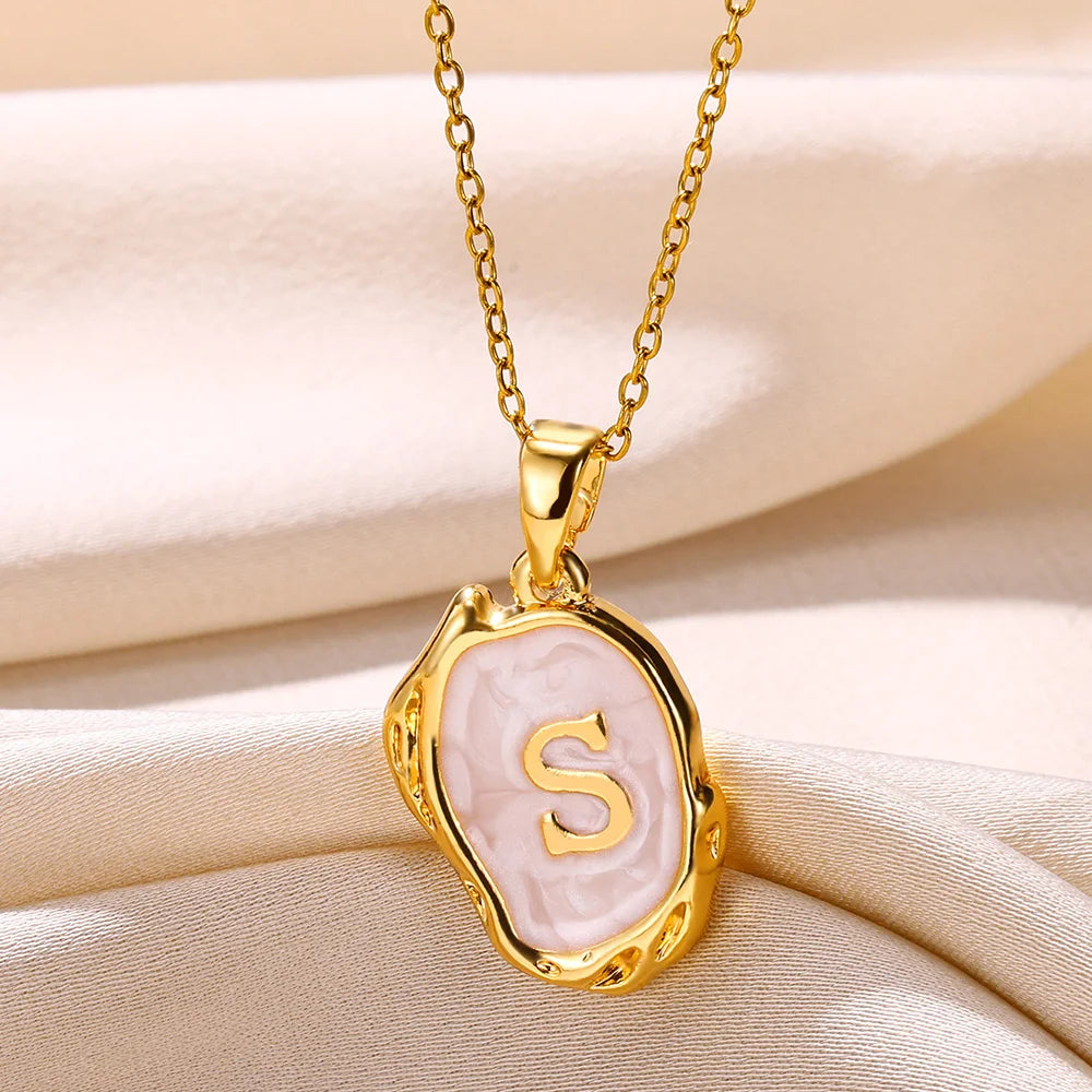 Y2K Drip Initial Necklace