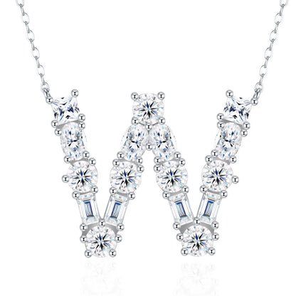 Moissanite Letter Necklace