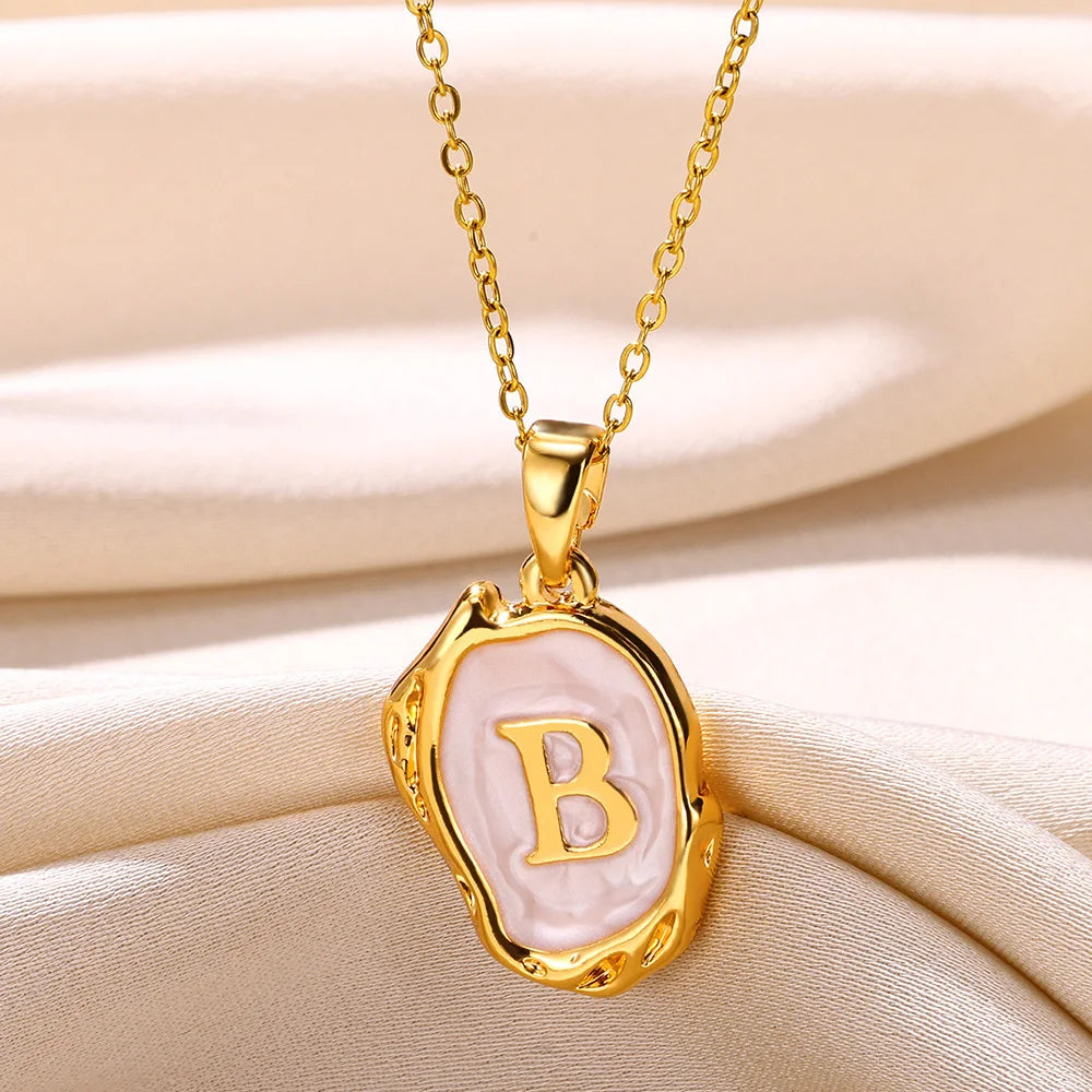 Y2K Drip Initial Necklace