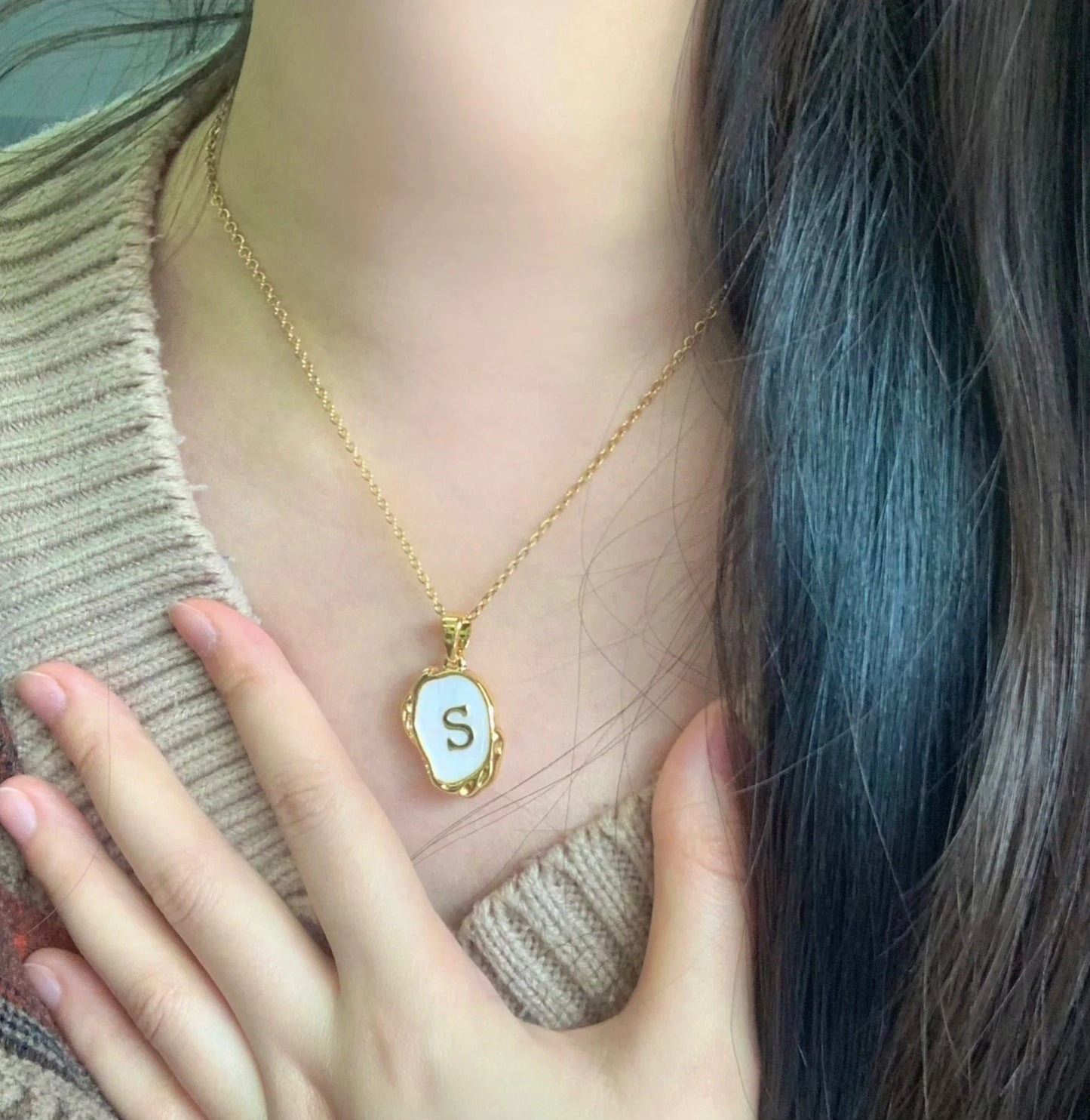Y2K Drip Initial Necklace