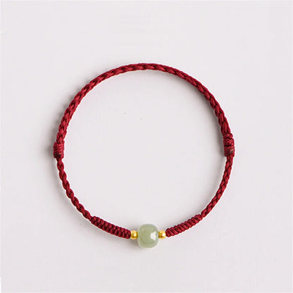 Jade Bead Rope Bracelet