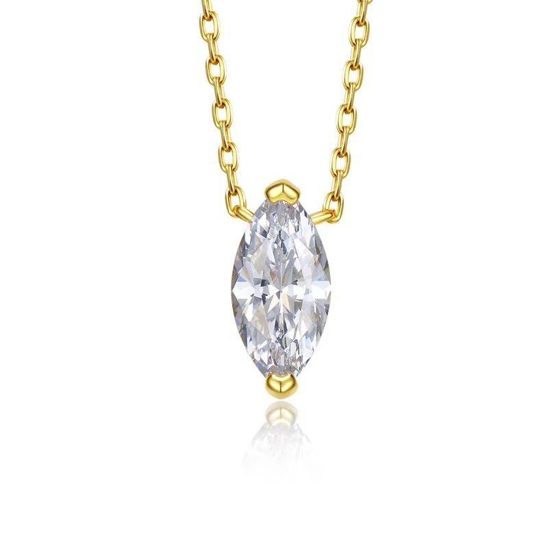 Marquise Moissanite Necklace