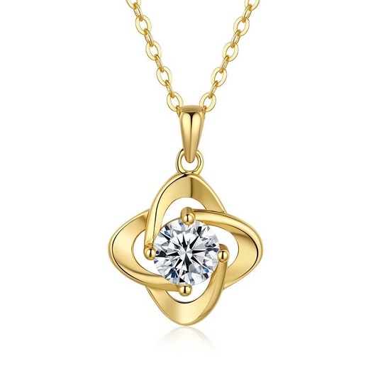 Eternal Clover Moissanite Necklace