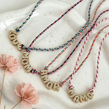 Colour Word Pendant Necklace