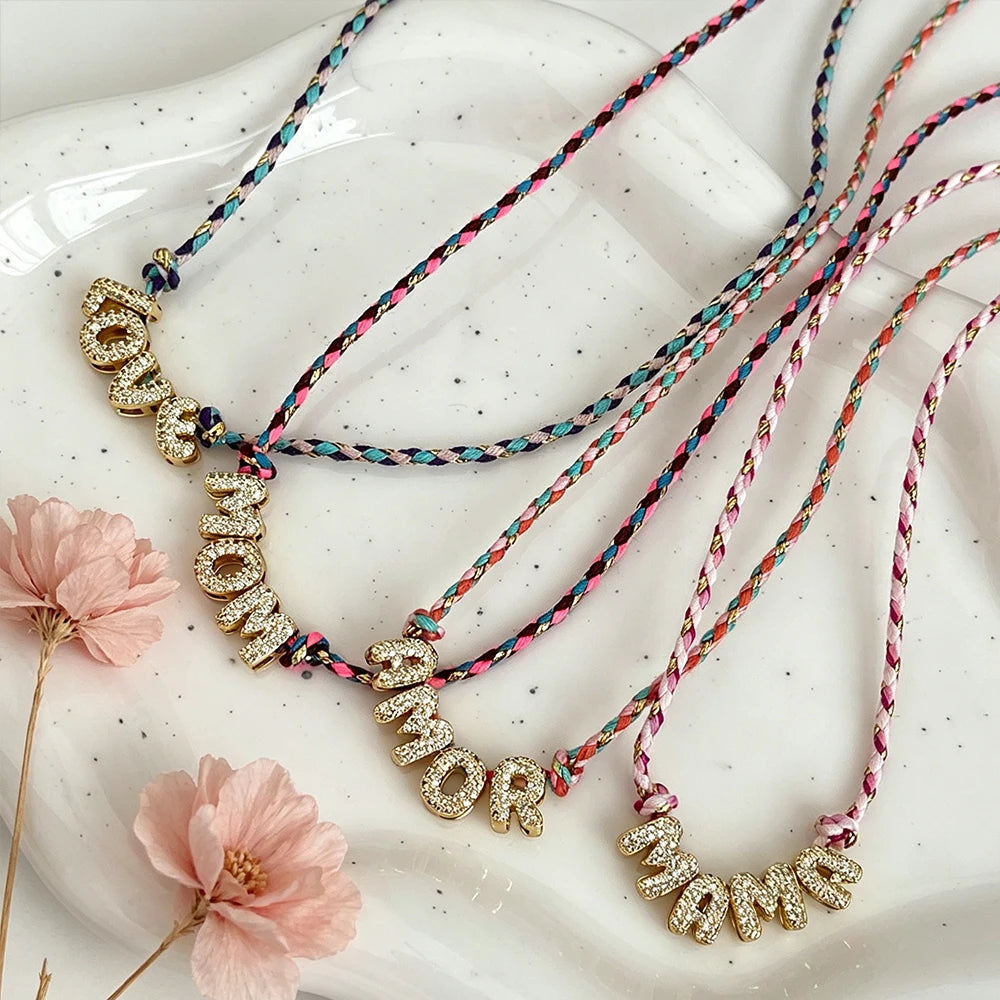Colour Word Pendant Necklace