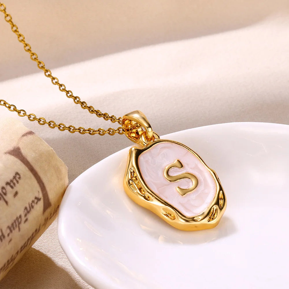 Y2K Drip Initial Necklace