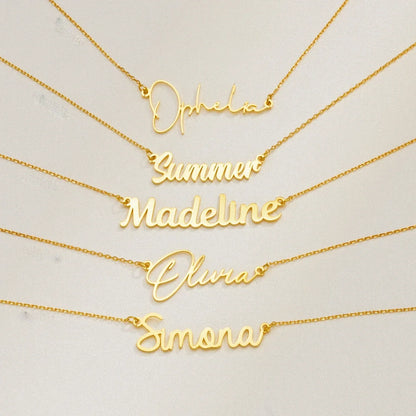 Cursive Custom Name Necklace